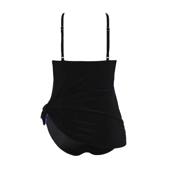 Magicsuit Flower Child Parker Black Floral Halter One Piece Swimsuit Size 10 - Picture 5 of 13